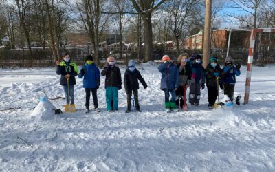 Spaß im Schnee – Die Kinder grüßen alle zuhause
